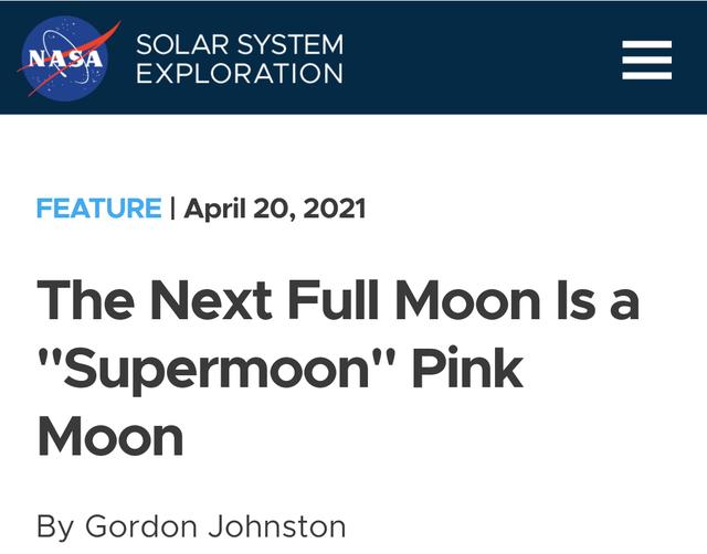 【读外刊,学英语】超级月亮PinkSupermoon的粉色竟是指一莳花!